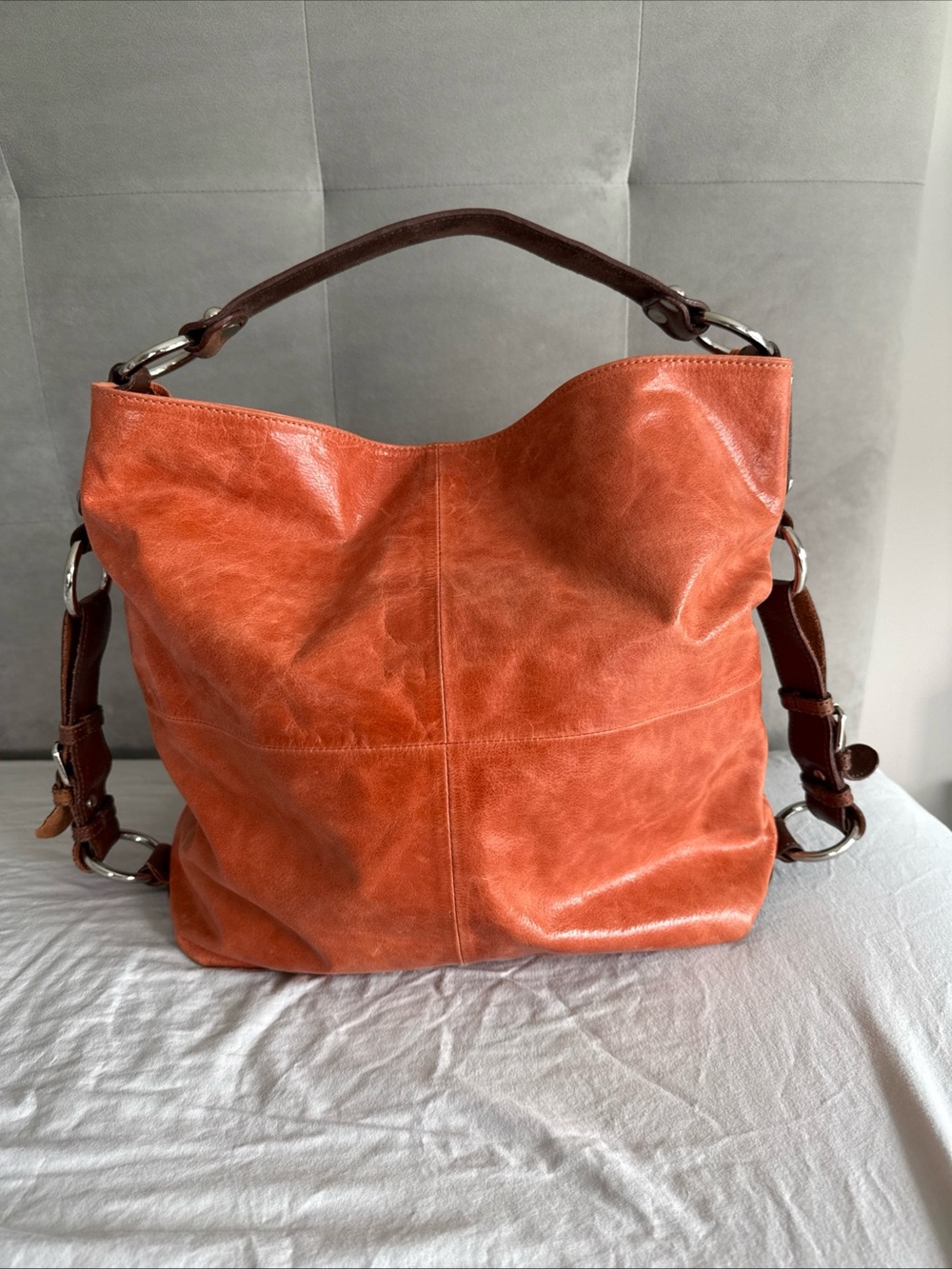 Tano Leather Hobo Shoulder purse